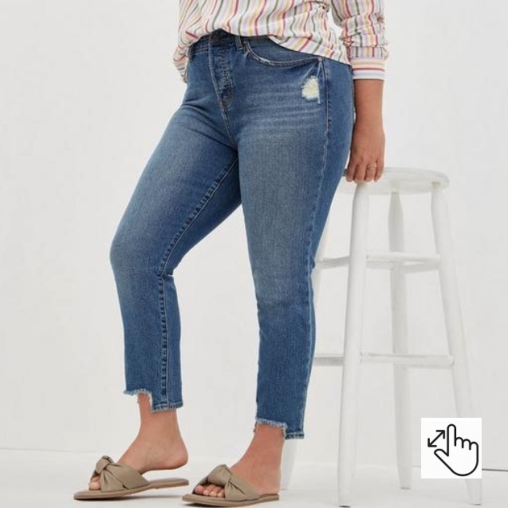 Straight Premium Stretch High Rise Jeans